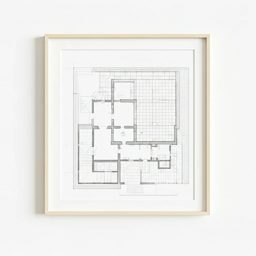 Plano arquitectónico de una vivienda